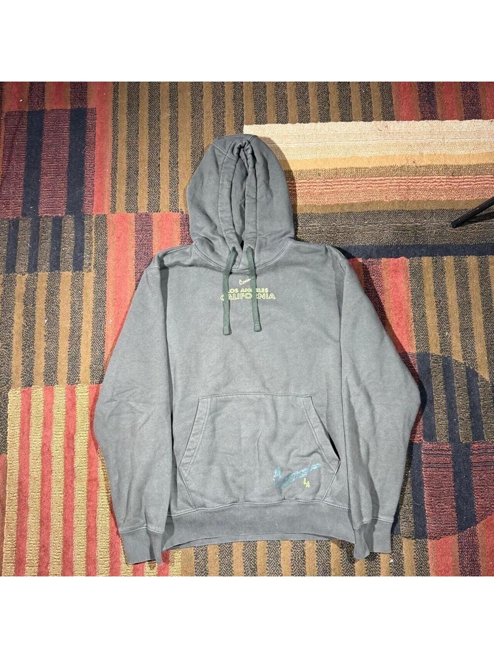 Nike grey Los Angeles California hoodie size m Men's M Gray